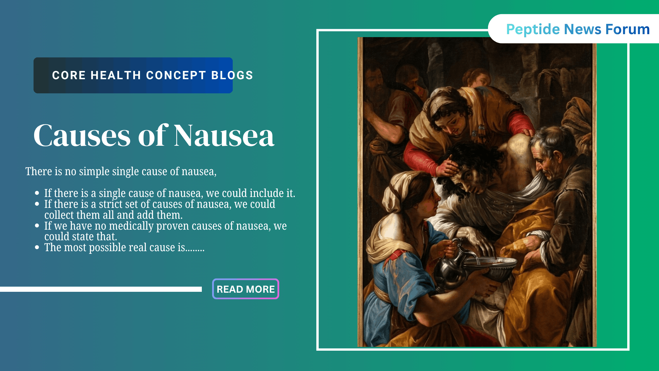 What Causes Nausea? Anything that triggers the brain's emetic center, nerve cells in the medulla oblongata that control the vomiting reflex, can cause nausea.